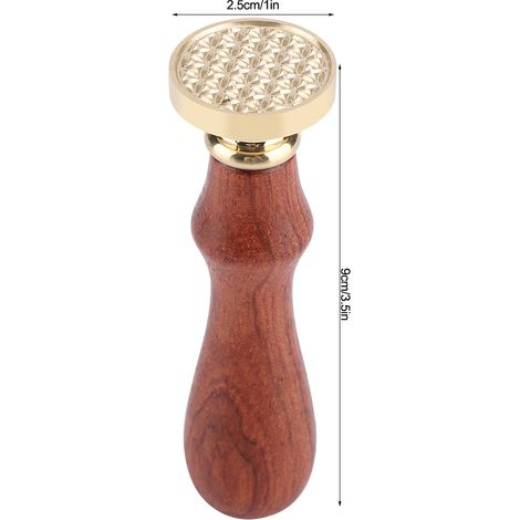 Cachet à Lettres Traditionnel en Bois et Métal - Poignée Bois Polie - Tête Bras Amovible - Modèle 203 - pour Cartes de Mariage et Invitations (1/5)