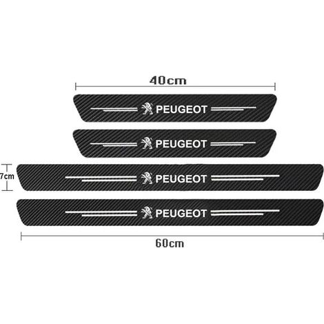 (B) Pour Peugeot 308 408 508 RCZ 208 3008 2008 206 207 307 : protections de seuil de porte et de coffre en fibre,autocollants et accessoires auto (1/3)