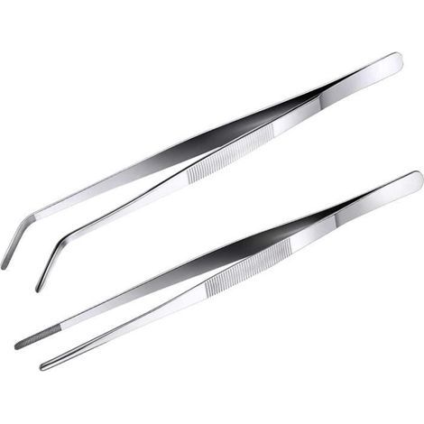 Profi-Kochzange – 20 cm – Edelstahl – 2-teilig – Kulinarische Präzision (1/4)