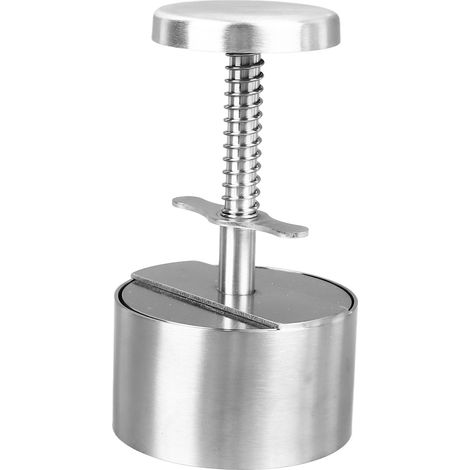 Presse à burger en acier inoxydable, professionnelle et efficace, manuelle antiadhésive pour grillades, steaks hachés, légumes et cuisson (1/5)