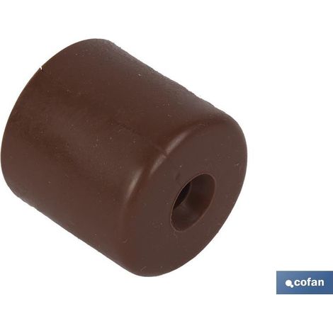 COFAN 2 uds. tope con taco y tornillo marrón venta unitaria , Tope con Taco y tornillo