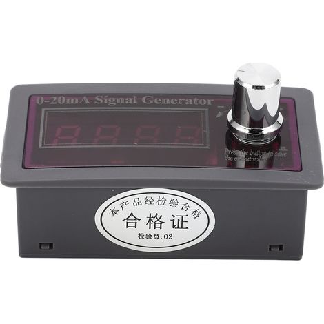 0-20mA Signalgenerator mit 4-stelliger Anzeige, analoger Stromsimulator für DCS-Steuerung, 15-28VDC Stromversorgung, Druckknopftyp.
