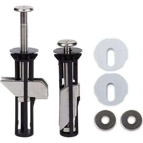 Boulons et vis universels pour siège de toilette, XU,fixation abattant wc fixation à charnière à dégagement rapide,kit de rechange pour siège de toilette installation facile(2 pièces) - KZQ