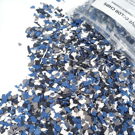 Mélanges de couleurs, revêtements de sol en béton, flocons de couleur décoratifs, disques de roche pour murs, sols de garage, sols intérieurs et extérieurs, puces de couleur décorative, noir, (1/5)