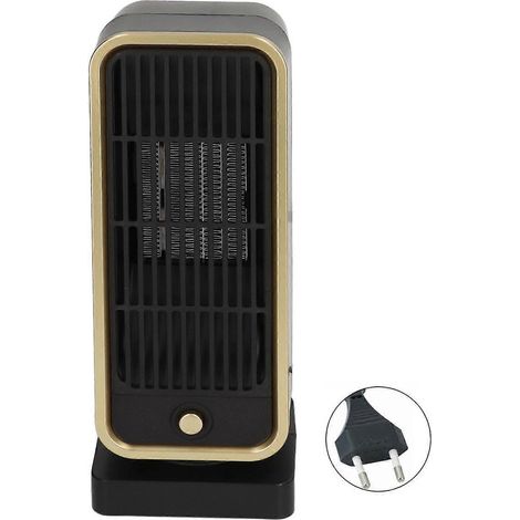 Heizlüfter mit 3S-Heizfunktion, Kippschutz, energiesparend und leise, PTC-Keramik-Heizlüfter, 500 W, EU-Stecker 220-2