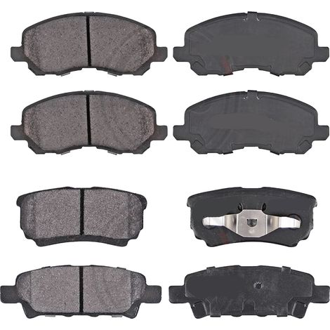 KIT PASTIGLIE FRENO ANTERIORI E POSTERIORI compatibile con DODGE AVENGER / PASTIGLIE FRENANTI AUTO OEM FDB1621,FDB1839 / SOSTITUZIONE DIRETTA / BASSA POLVERE / SILENZIOSO