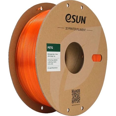 Filament d'imprimante 3D, matériau PETG, excellente résistance, Orange (1/2)