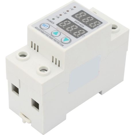 Protection contre les surintensités monophasée à double affichage LED, tension réglable, 230 V CA, 63 A (1/5)