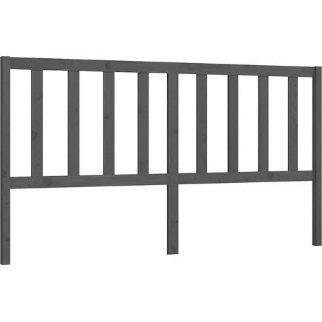 Maison Exclusive - Cabecero de cama madera maciza de pino gris 20 (1/5)