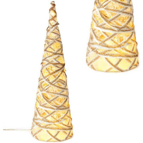 Árbol de Navidad LED con cono de purpurina 40 (1/4)