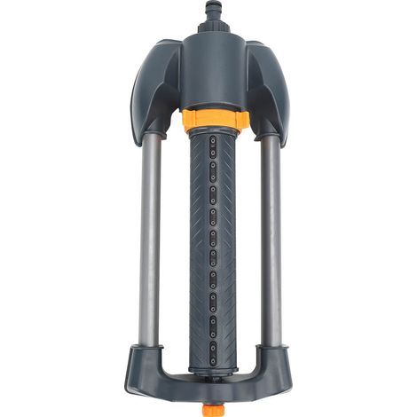 Arroseur de jardin à 20 trous, Base métallique, arroseur oscillant rotatif pour pelouse, Angle de pulvérisation réglable (1/5)