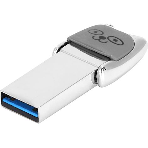 Clé USB 3.0 Type-C haute vitesse Mini clé USB pour ordinateur, téléphone portable, tablette, imprimante, double usage - Écouteurs - Honey Smile 32 Go - 3.0 (1/5)