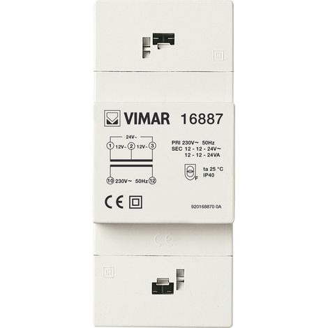 VIMAR - 16887 Trasformatore sicurezza 230/12-24V
