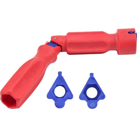 Clé pour démonter l'abattant de WC, clé rouge et bleue pour démonter le lavabo, outils de fixation de vis