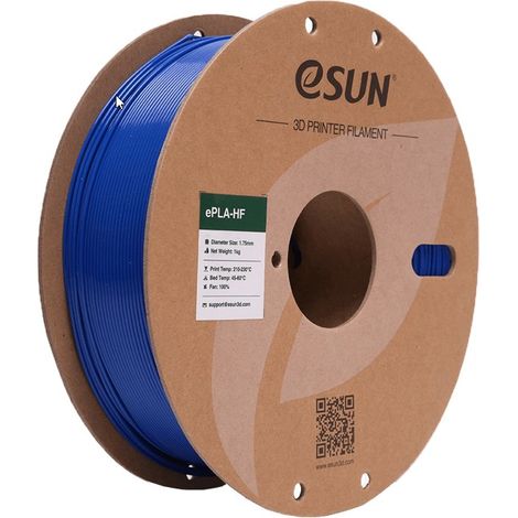 eSUN PLA-HF Filament, 1.75mm, 1000g (Fast printing) eSUN PLA-HF Filament 1.75mm 1000g Blue