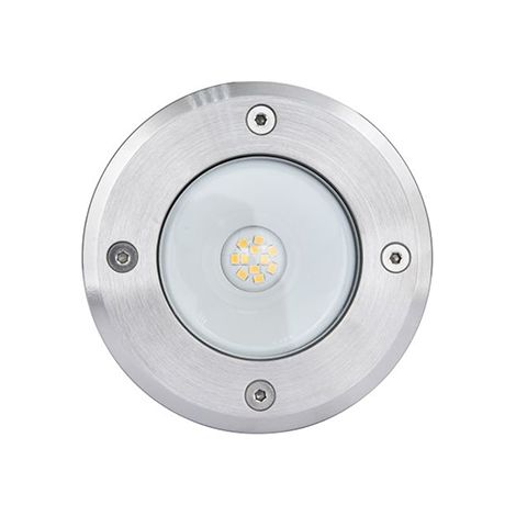 Spot encastré sol CYDOPS argent Lutec LED 7W IP67 (1/2)