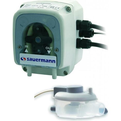 Sauermann – Pompe à tuyau PE 5200 – Interrupteur à flotteur avec alarme – Kit d'installation pour espaces confinés – Câble d'alimentation 1,7m (1/4)