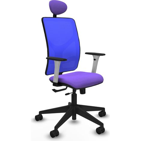 Sedia da ufficio piqueras y crespo Motilla blu base piramidale (1/2)