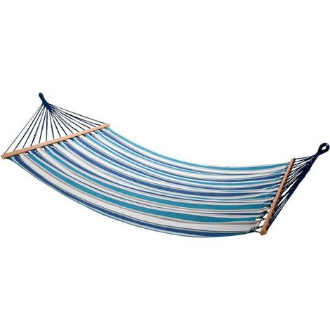 PROGARDEN hamaca 200x150 cm rayas azules , Hamaca 200x150 cm rayas azulesLas hamacas son ideales para relajarse en el jardín, en el balcón o en el salónSon el asiento perfe