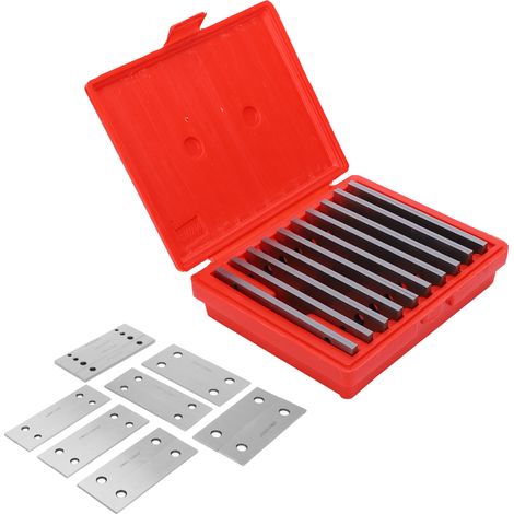 Ensemble de 10 paires de barres parallèles fines 3,175 mm pour tour d'usinage, outils de mécanicien de précision pour topographie et construction (1/5)