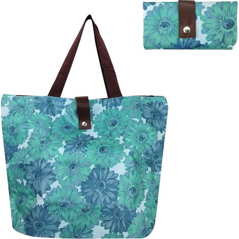 Sac à provisions pliable, sacs à provisions réutilisables et lavables Sac d'épicerie, sac fourre-tout écologique pour le shopping, les voyages, l'épicerie (1/5)