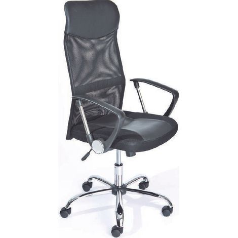 Poltrona ufficio torino regolabile in altezza 62x66x115h metallo + ecopelle - Inter Link (1/5)