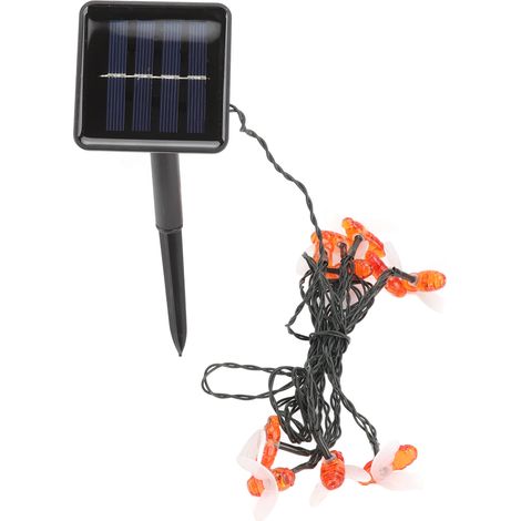 10 LED-Solar-Lichterketten, wasserdicht, bienenförmig, Weihnachtsdekoration, Insektenlicht (1/5)