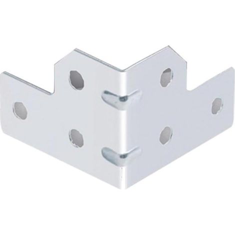 Protection d'angle en forme de L pour flight case, 6 trous (1/5)