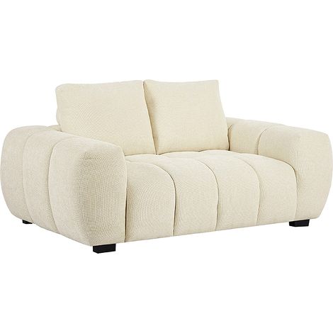 Divano 2 posti in Tessuto Beige - BERENIA