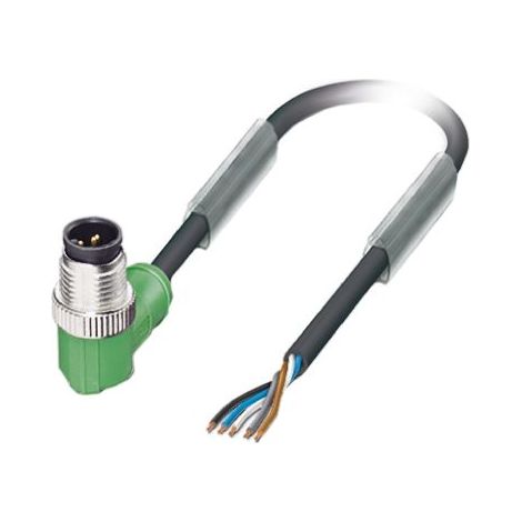 Câble d'actionneur Phoenix Contact 5 conducteurs , M12 Mâle pré-câblé, 1.5m ( Prix pour 1 )