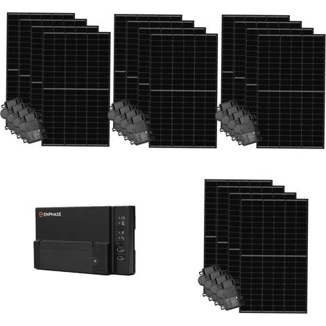 Thomson – Kit solaire autonome 6kW avec 16 panneaux FULLBLACK – Micro-onduleurs Enphase – Installation et démarches incluses (1/5)