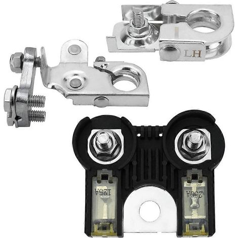 Compatible avec les fusibles de batterie et les clips de bornes de batterie positives/négatives des modèles F150 2011-2014. Numéro de pièce de rechange : AL3Z-14526-AA (125 A/250 A).