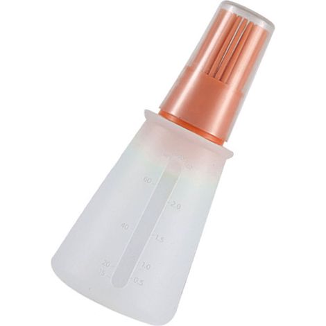 Pinceau à huile en silicone pour barbecue, pâtisserie, sauce barbecue, orange (1/5)