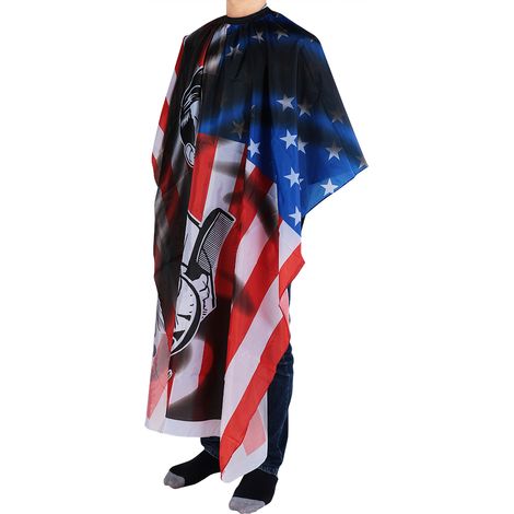 Cape de coiffure imperméable pour salon, tablier de barbier professionnel, peignoir de coupe cheveux, wrap ajustable, 1 pièce. (1/5)