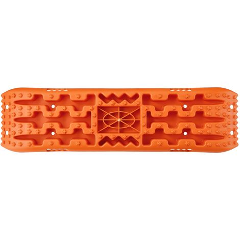 Plaques de Désensablage 10 TON en PP, Paire de Tapis de Traction pour 4x4, SUV, Pickup, Camping-Car, Neige, Sable, Boue, Terrain Meuble, avec Sac de Rangement, Orange (1/5)