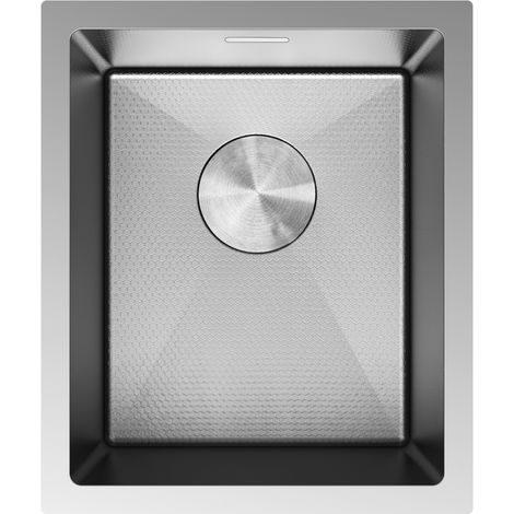 Mexen Trixo évier en acier inoxydable 1 bac 370 x 440 mm, inox HC - 6412371000-01HC (1/5)
