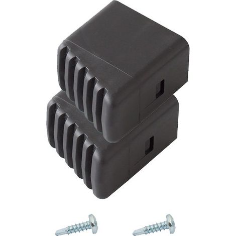 Krause – Pied pour échelle MONTO – Paire de 2 pièces – Dimensions 33 x 20 mm – Matériau plastique – Compatible échelles doubles MONTO et CORDA