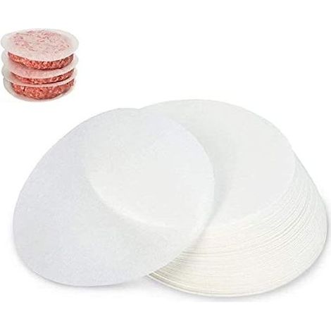 Papier Antiadhésif 500 Pièces, Diamètre 12.5cm, Papier Steak Haché, Disques HamburgersAec (1/5)