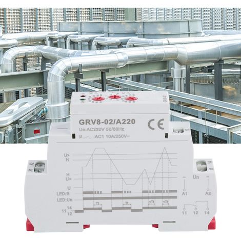 GRV8-02 Einphasiges spannungsgesteuertes Überspannungsschutzrelais (1) (1/5)