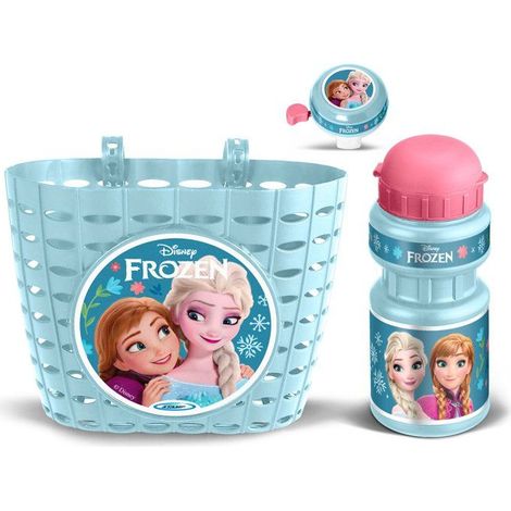 Accessoires de vélo - DISNEY - La Reine des Neiges - Panier, gourde et sonnette - Compatible avec tous les types de guidons - À partir de 3 ans (1/5)