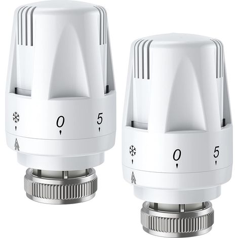 Testa termostatica per radiatore 2 pezzi Testa termostatica per radiatore TRV M 30 x 1,5 Valvola termostatica per radiatore Testa di ricambio (1/5)