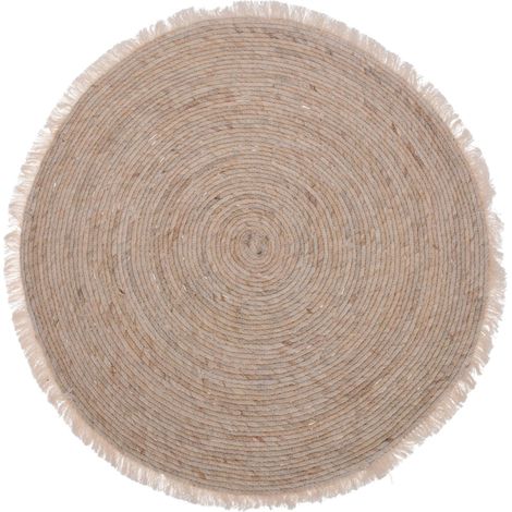 Tappeto con frange naturali 80 cm
