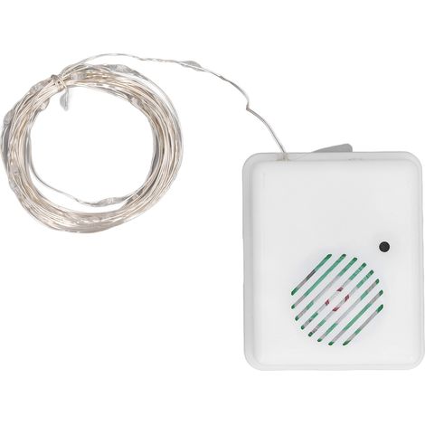 Guirlande lumineuse musicale décorative de Noël pour terrasse, jardin, intérieur et extérieur, sapin de Noël, fêtes, 3 m, lumière chaude