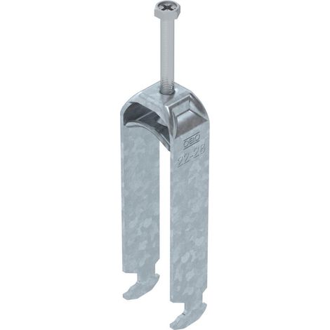 OBO Bettermann Bride de fixation 2056 triple 22-28mm Acier galvanisé à chaud, 1186024