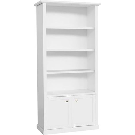 Libreria Classica Legno 2 ante Bianco