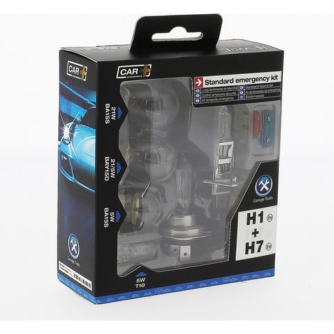 Coffret Ampoules Homologuees - H1 et H7 - 12V 2800K 3300K (1/2)