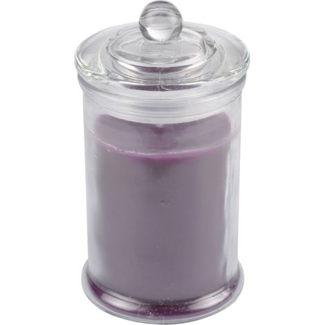 Bougie bocal en verre transparent Figue (1/3)