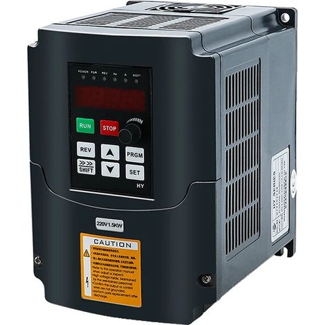Inversor, frecuencia de salida 0-400 Hz, monofásico, rojo, 220-240 V (1/2)
