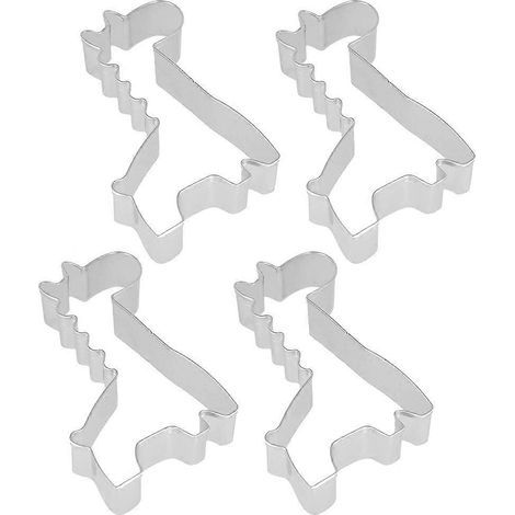 emporte-pièces en forme de girafe, moules à fruits en acier inoxydable, ustensiles de pâtisserie pour la maison et la boulangerie-8.5x6.8cm-Silver (1/3)