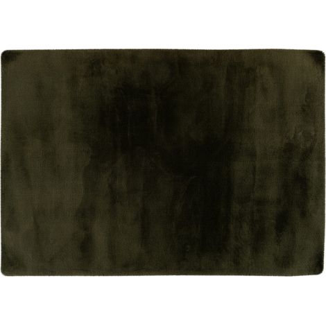 Joy - tapis rectangulaire - fausse fourrure - vert (1/5)